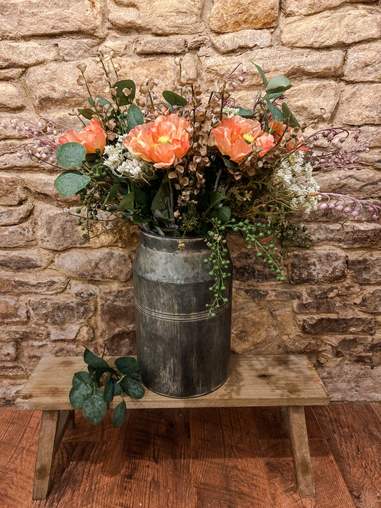 Zinc Churn Planter