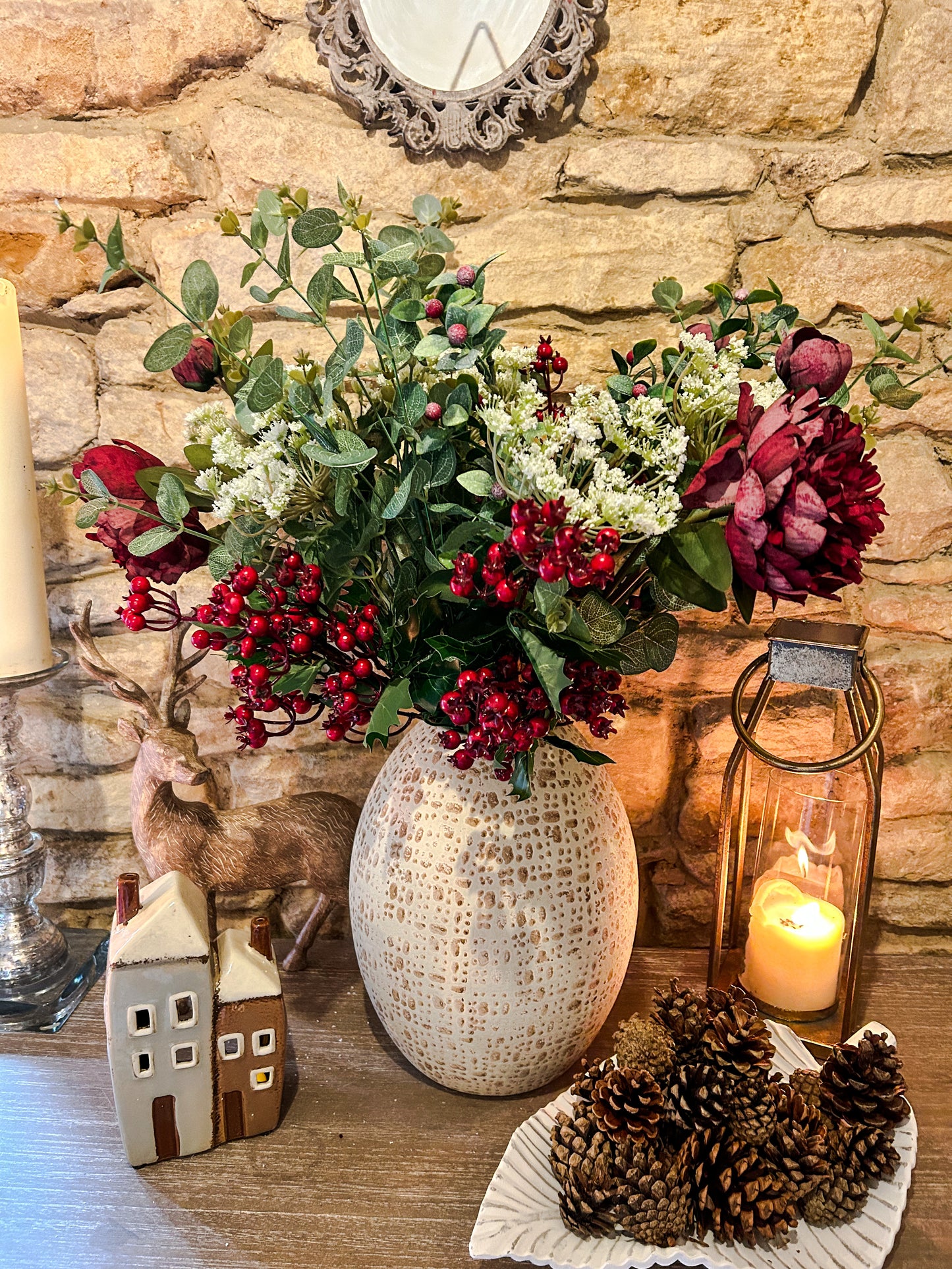 Large Earthenware Vase - The Barn Shed