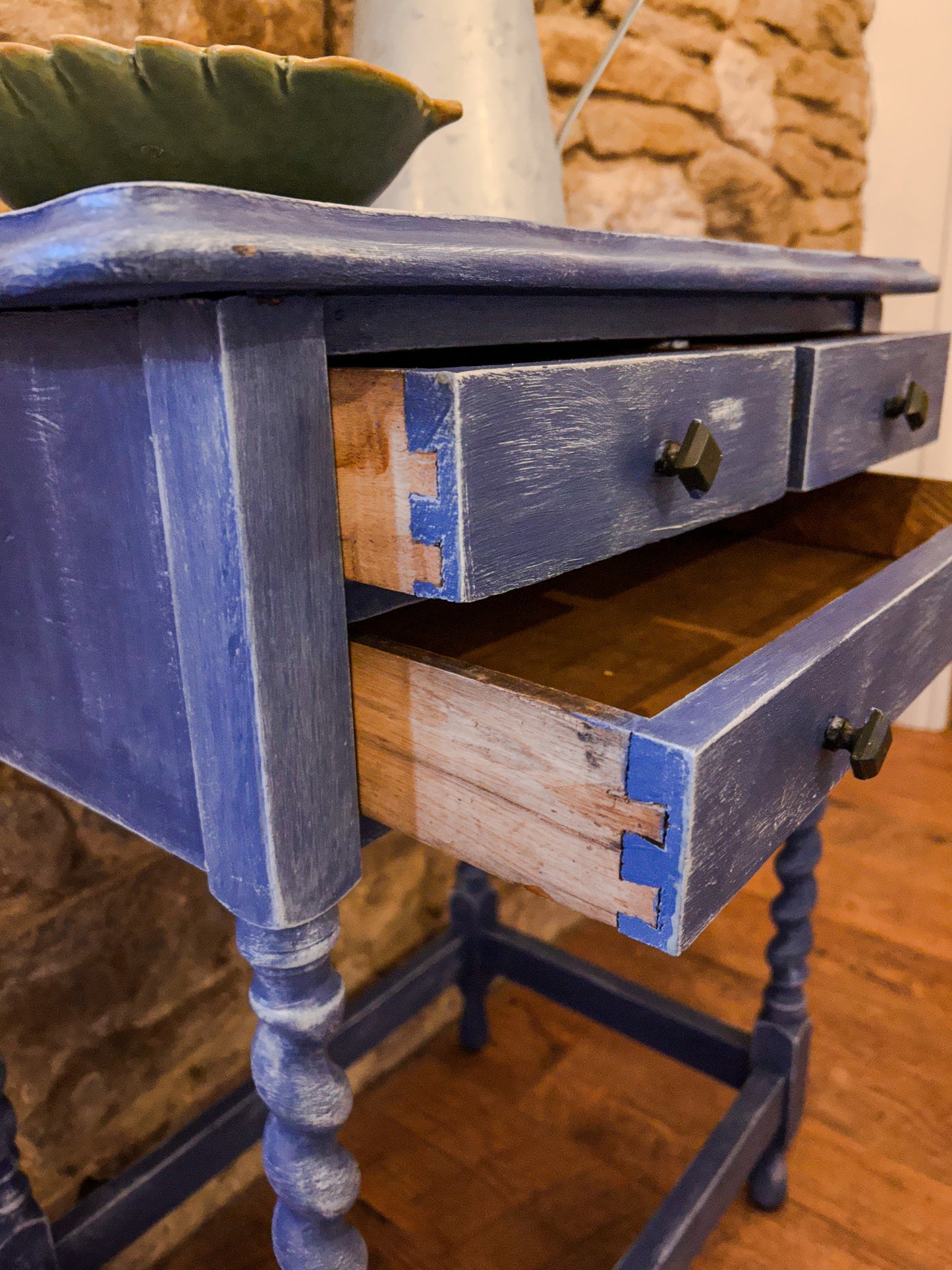 Refurbished Table with Drawers 