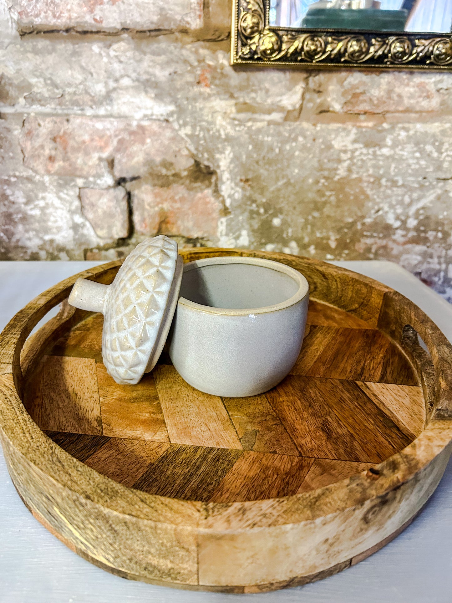 Ceramic Acorn Pot