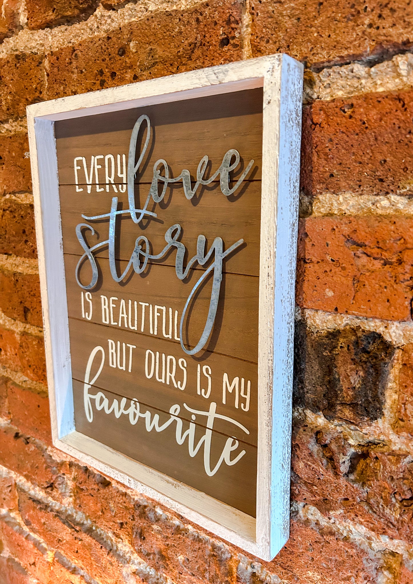 Love Story Plaque