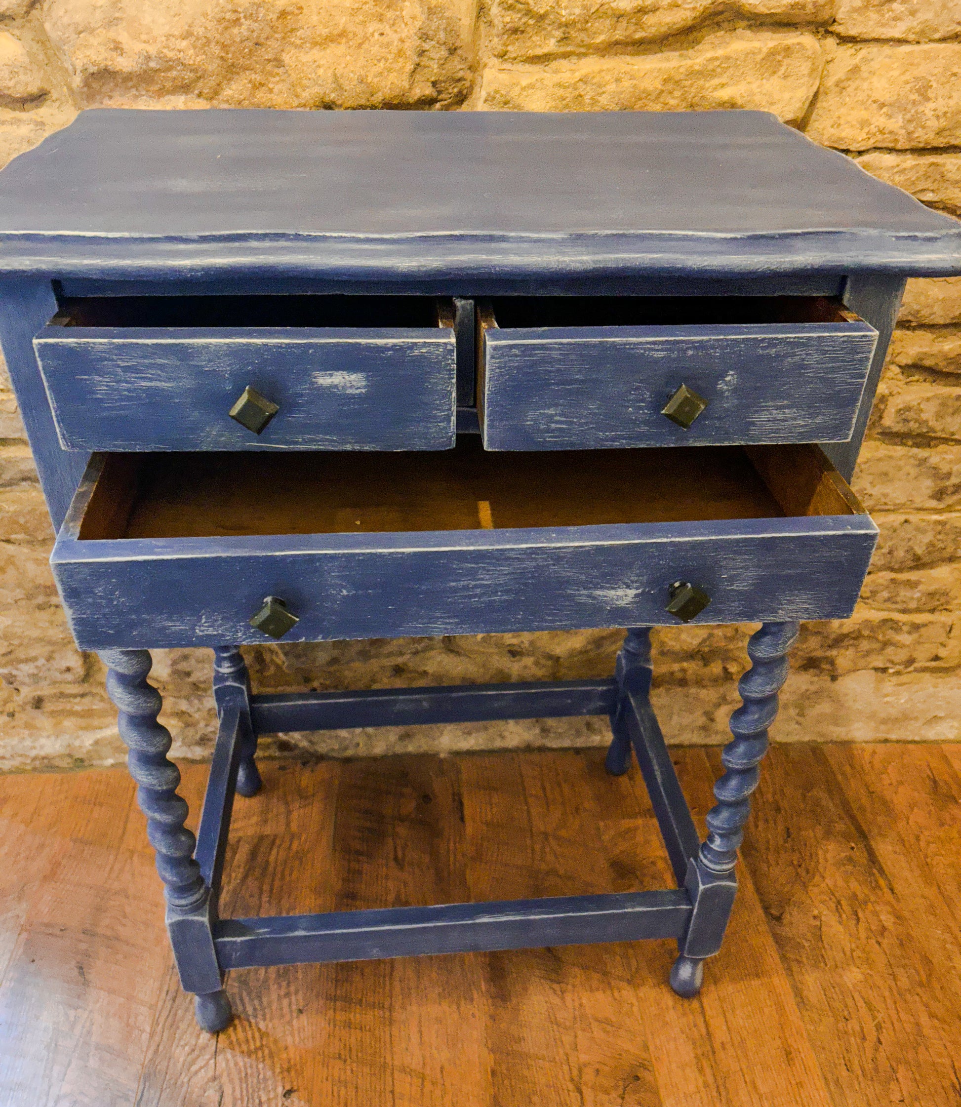 Refurbished Table with Drawers 