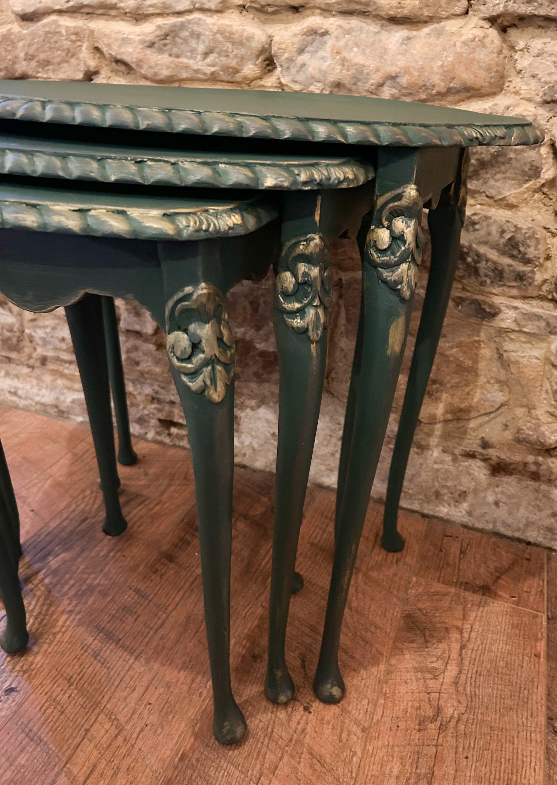 Nest of refurbished tables in Amsterdam Green - The Barn Shed