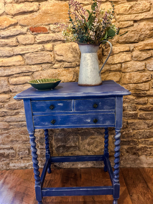 Refurbished Table with Drawers 