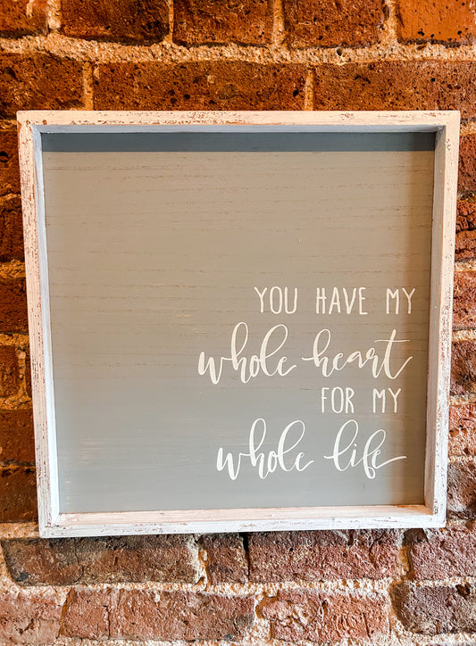 Wooden Framed Plaque