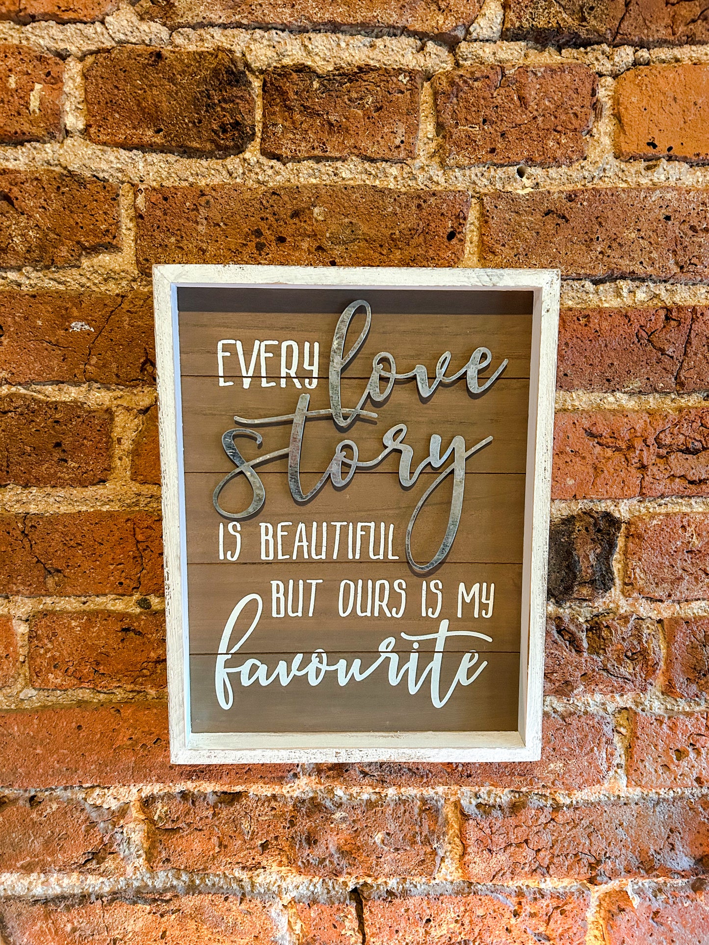 Love Story Plaque