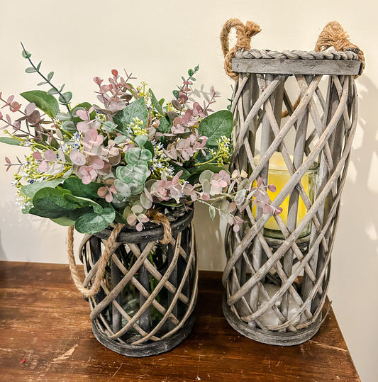 Lattice Lantern Vases