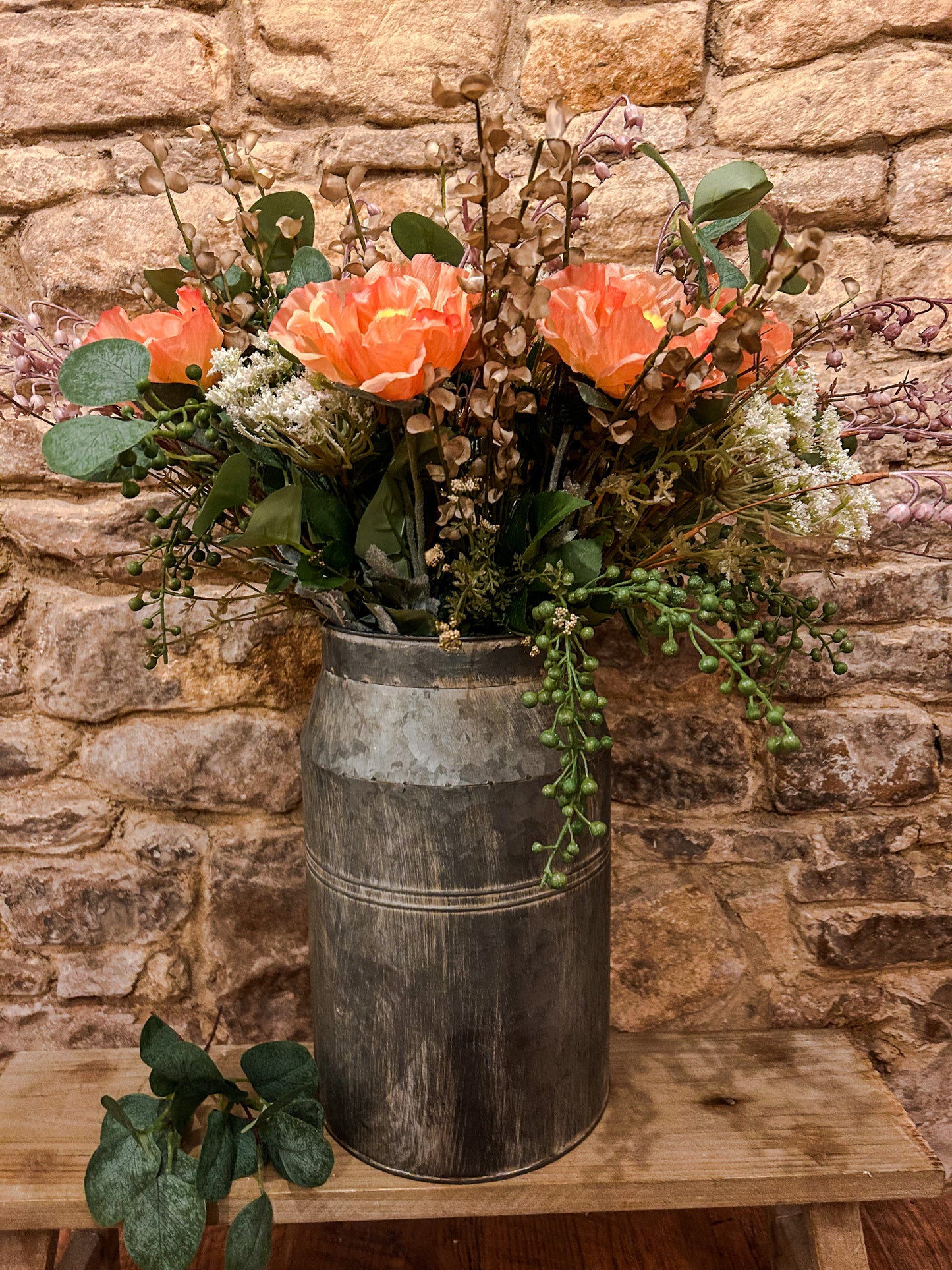 Zinc Churn Planter